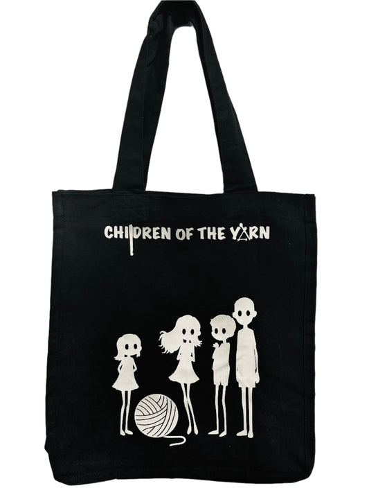 Black Reusable Canvas Tote Bag